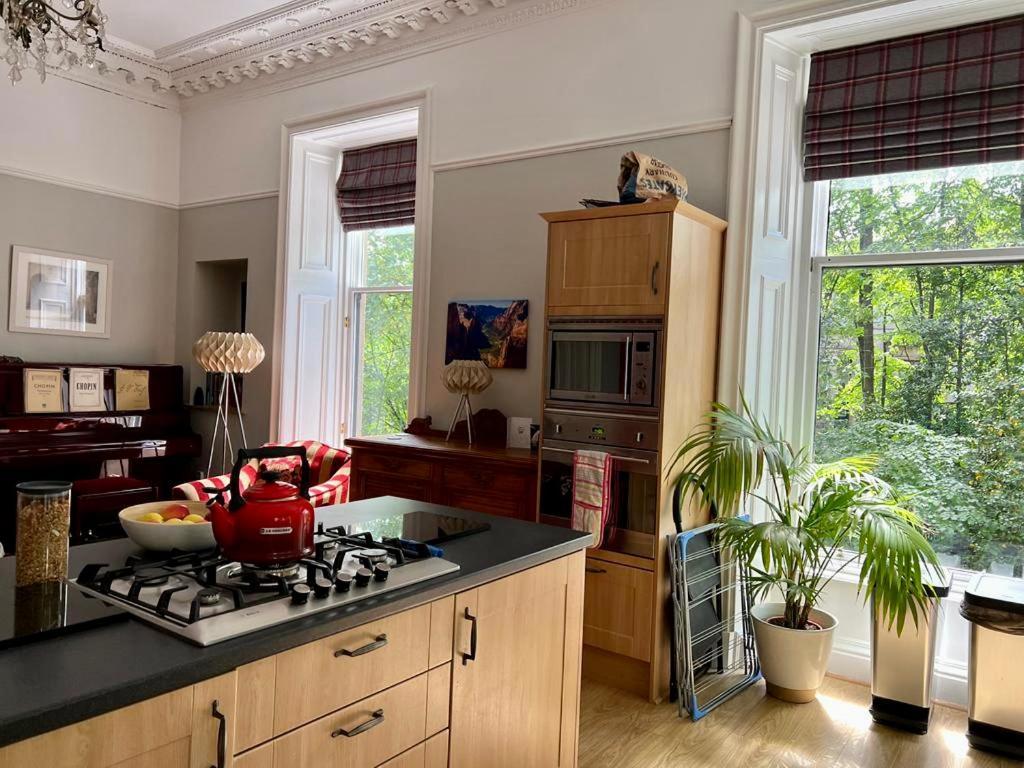 Beautiful Double Room In Idyllic West End Townhouse Glasgow Exteriér fotografie